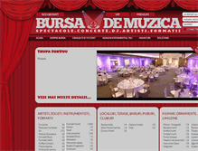 Tablet Screenshot of bursademuzica.ro